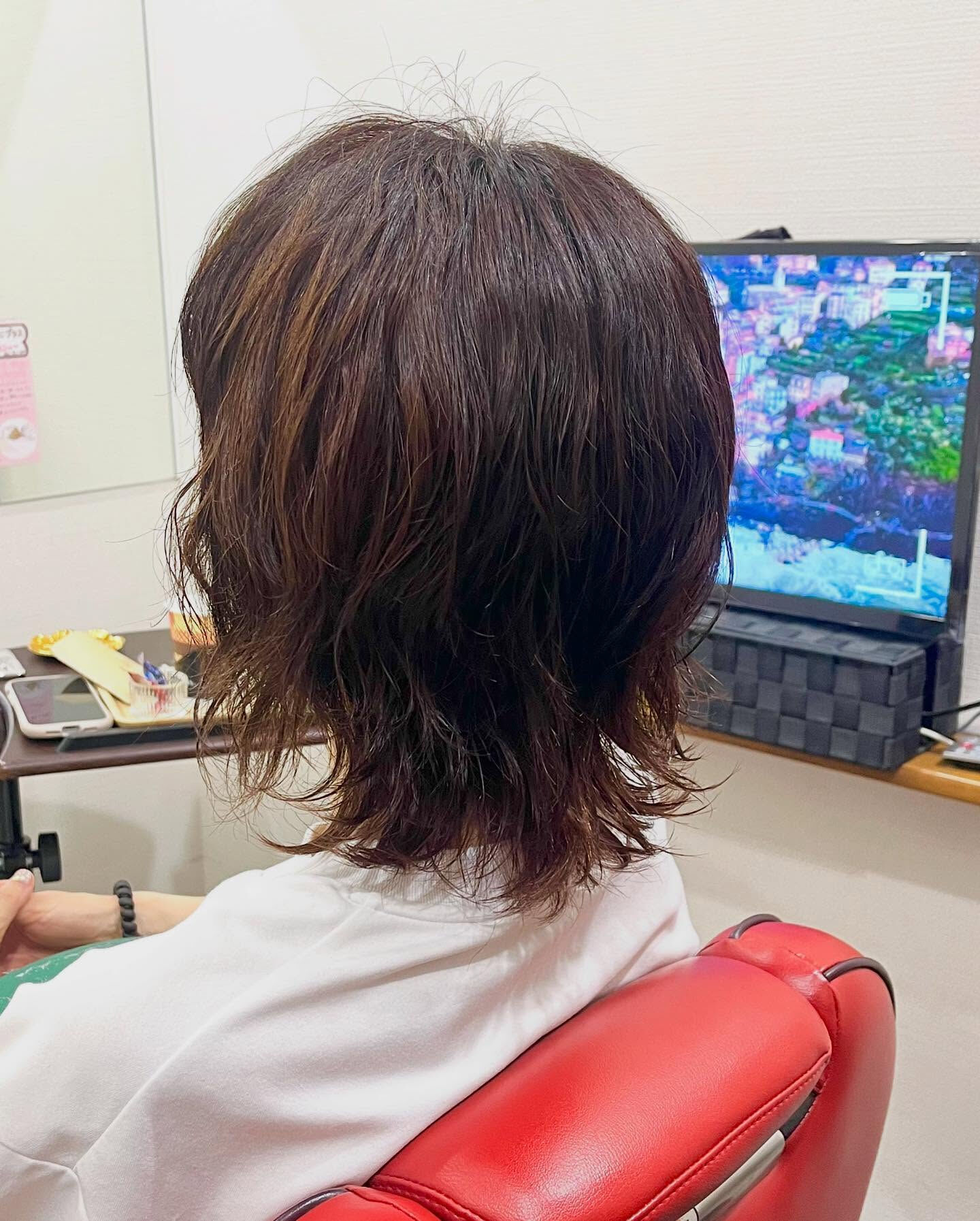 レイヤー×リアルパーマ 無造作スタイル