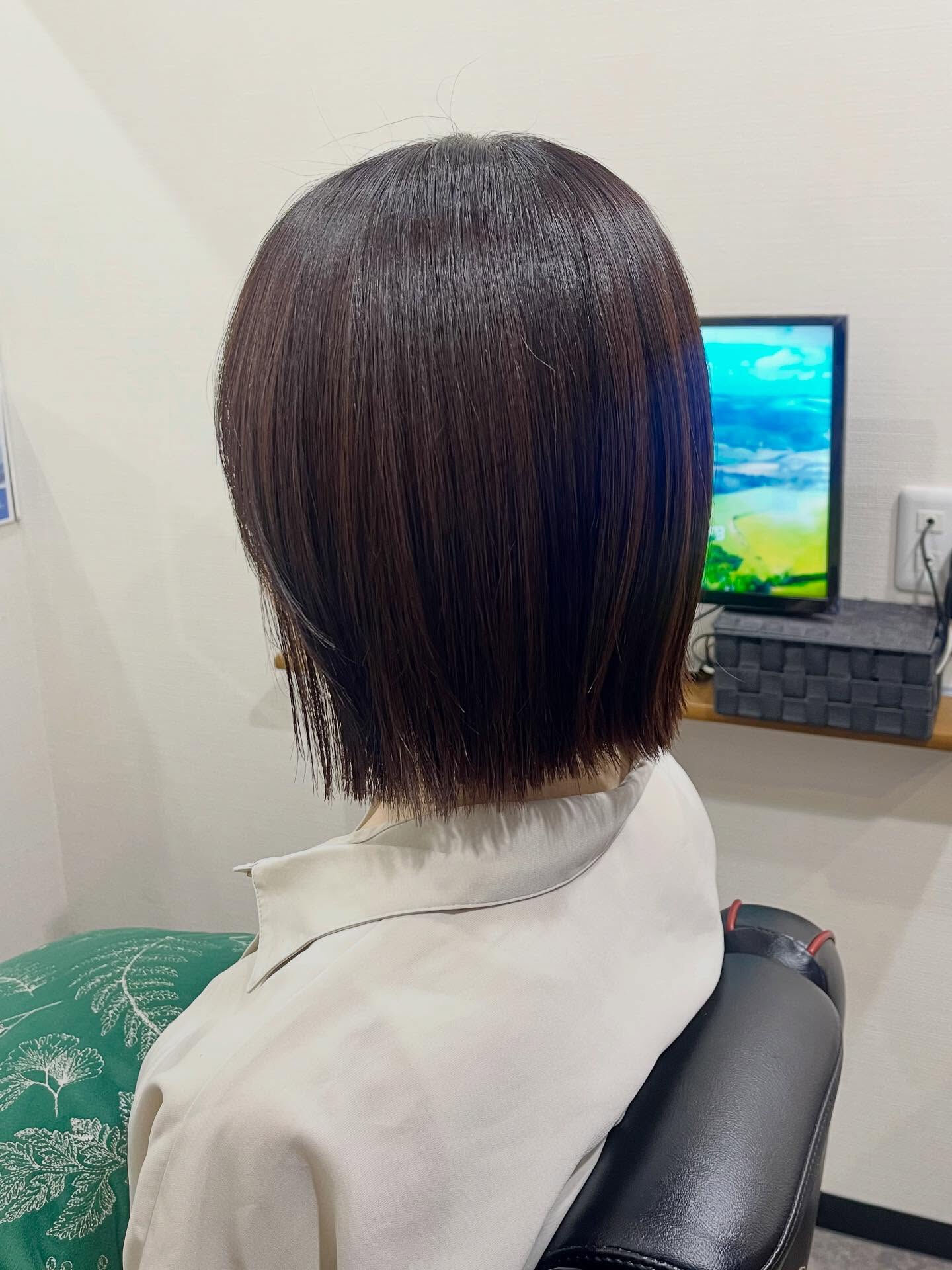 カット＋縮毛矯正＋オーガニックカラー