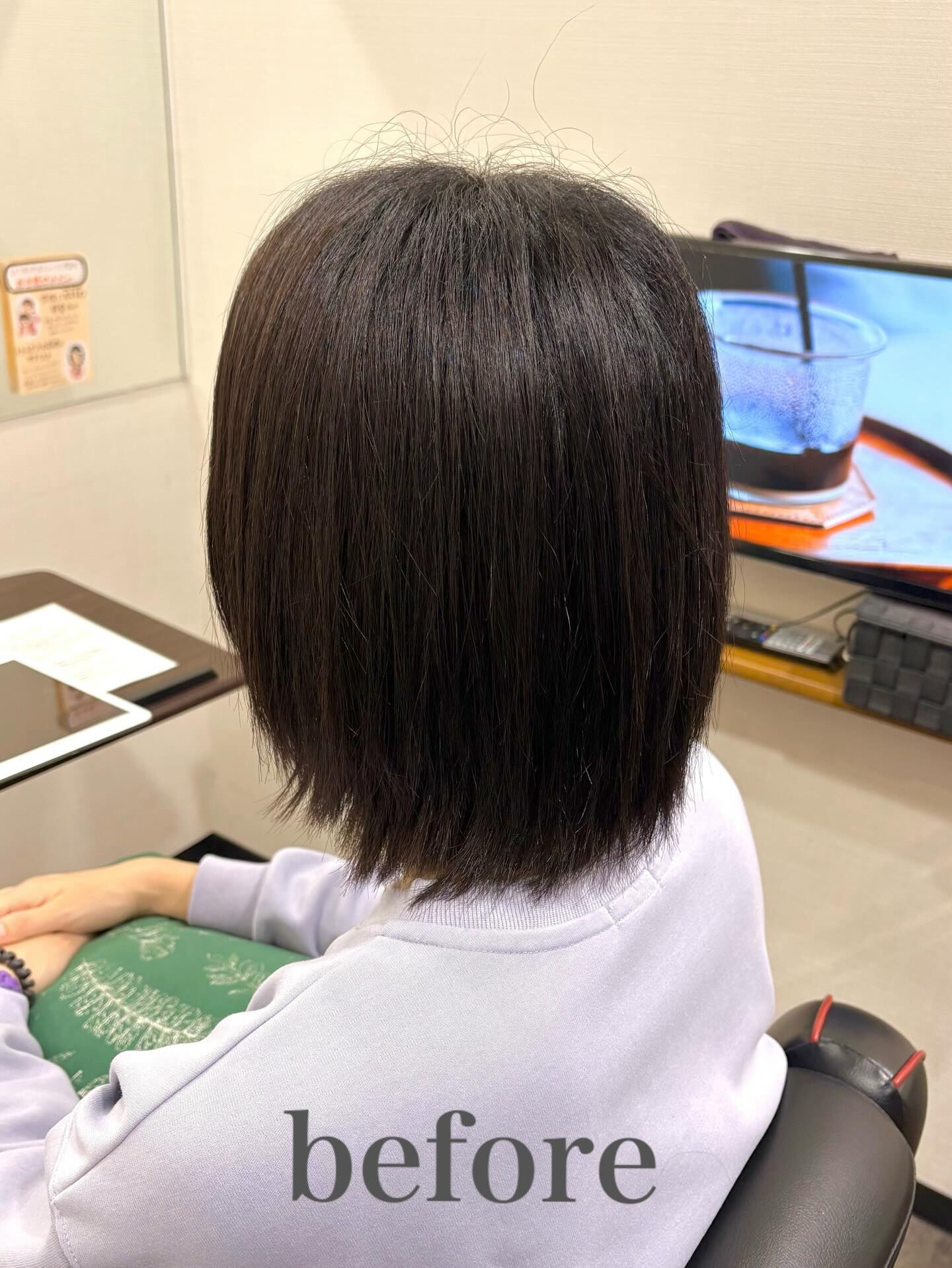 白髪染めで暗めのカラーを、オシャレ染とハイライト白髪ぼかしに